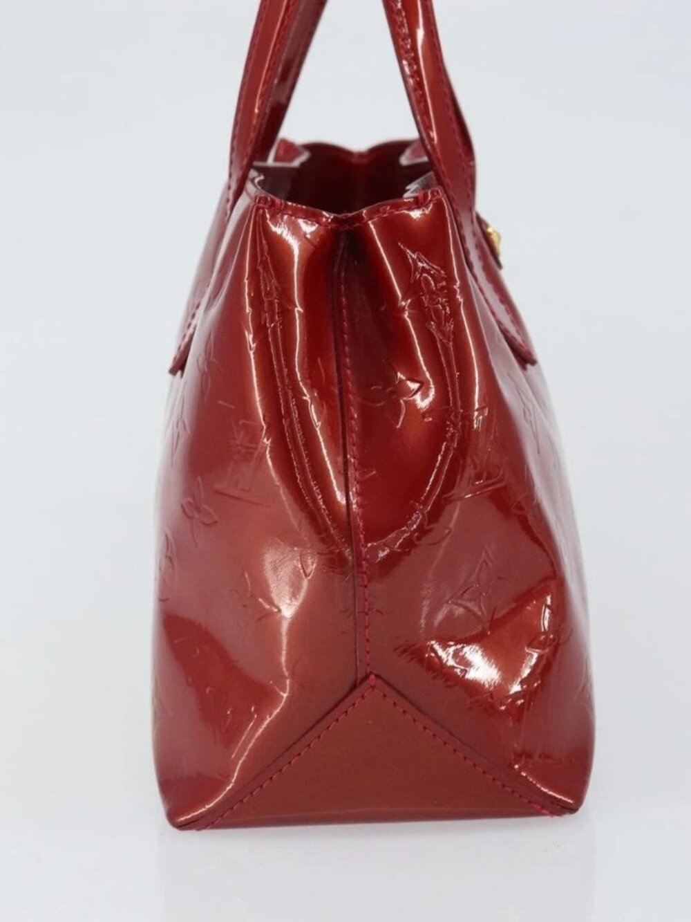 LOUIS VUITTON Vernis Wilshire PM Hand Bag Pomme D'amour - Picture 6 of 16